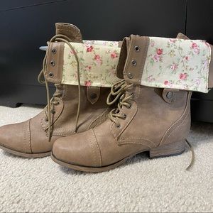 Brown Combat Boots